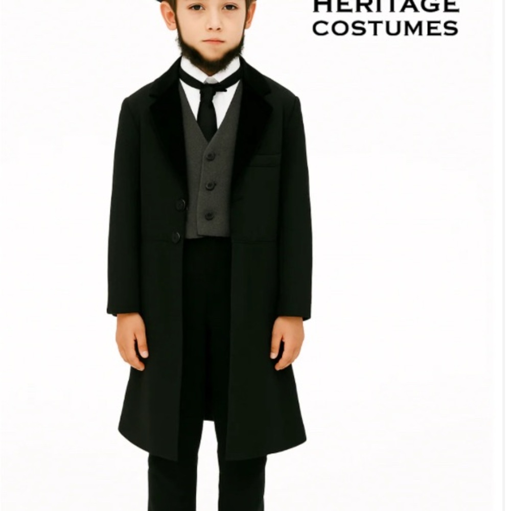 Kids Black Historical Outfit